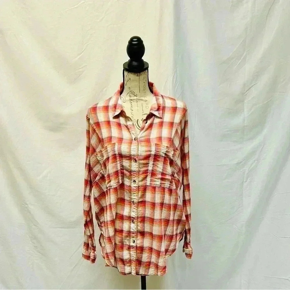 BDG Plaid Tops For Women Button Down - Picture 3 of 6